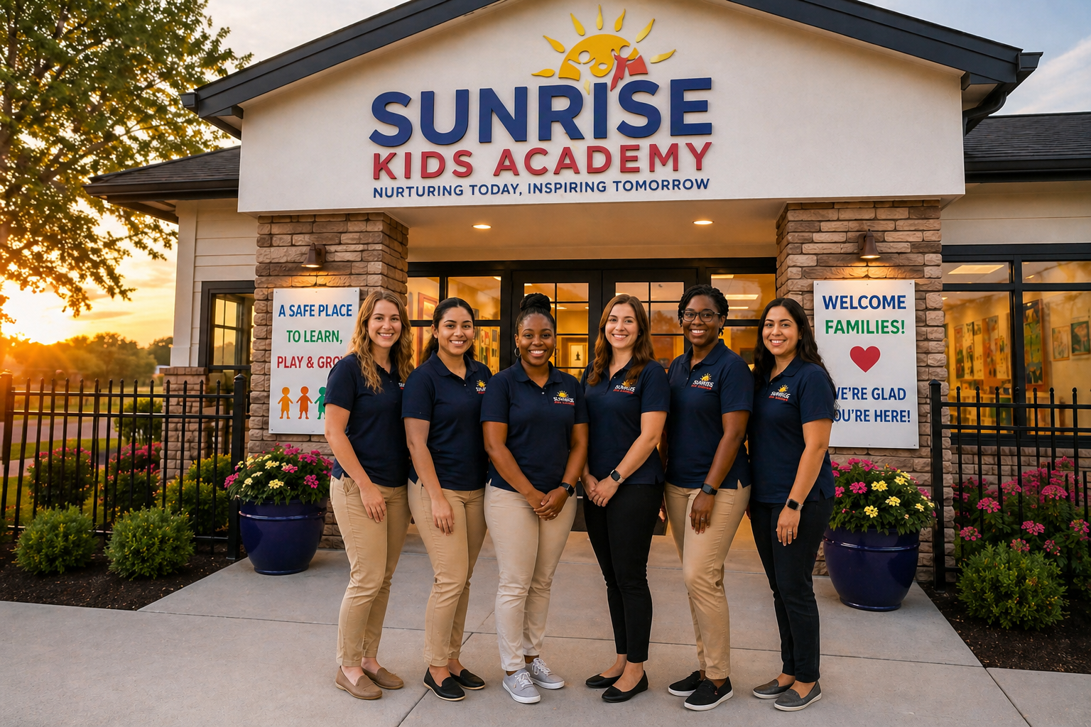 Staff at Sunrise Kids Academy
